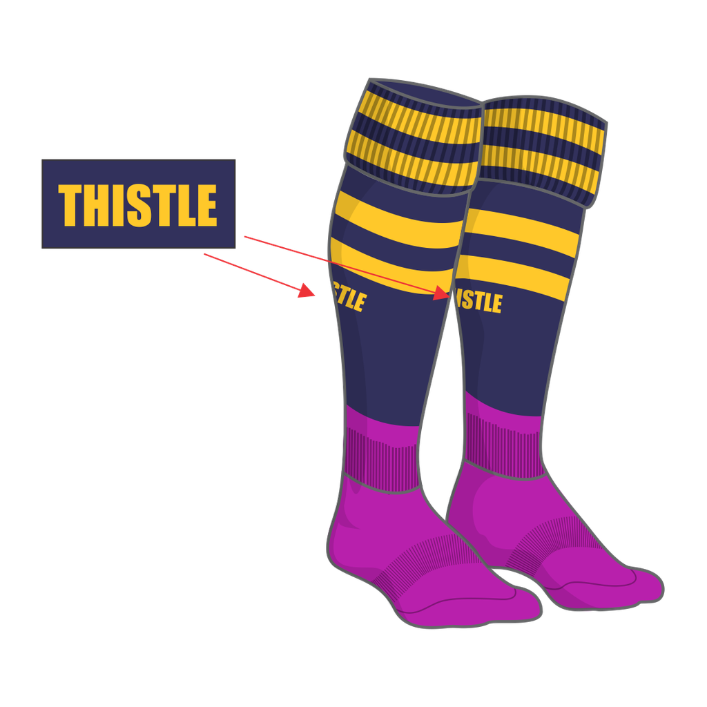 Georges River Thistle Socks (Purple)