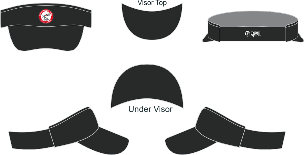 Singleton Netball Supporter Hard Peak Visor